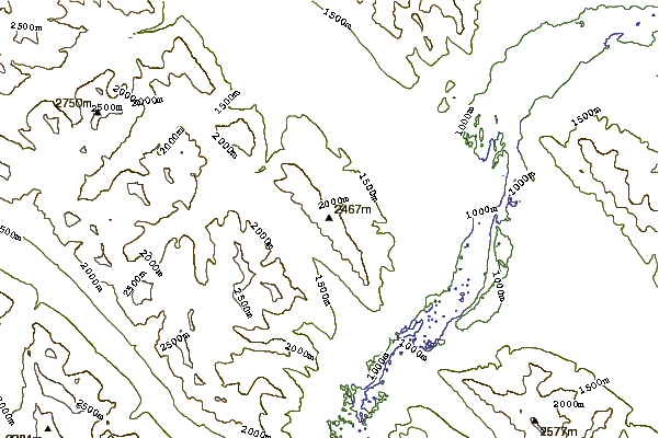 Mountain peaks around Roche de Smet