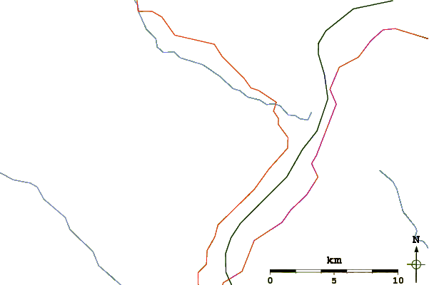 Roads and rivers around Roche de Smet