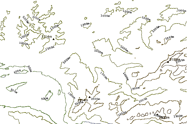 Mountain peaks around Roggalspitze