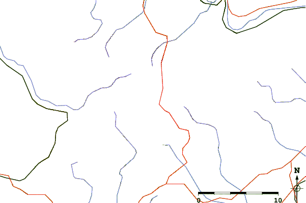 Roads and rivers around Rogla