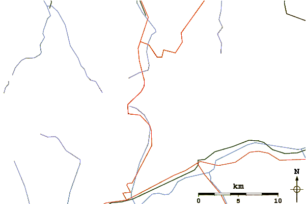 Roads and rivers around Rohrbachstein