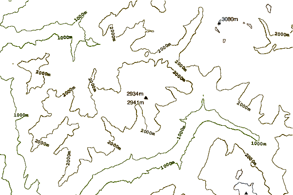 Mountain peaks around Roignais