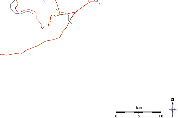 Roads and rivers around Roman-Kosh