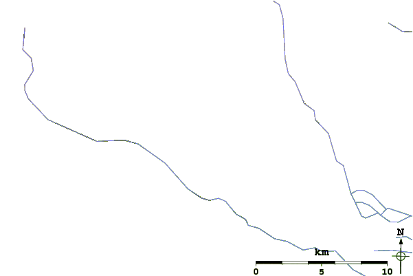 Roads and rivers around Romanovka stratovolcano