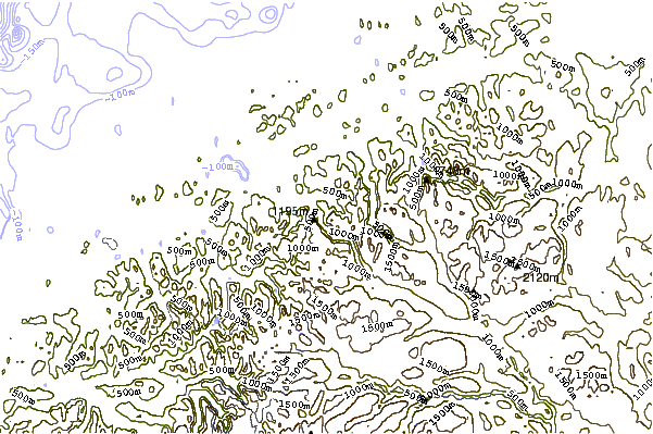 Mountain peaks around Romsdalshorn