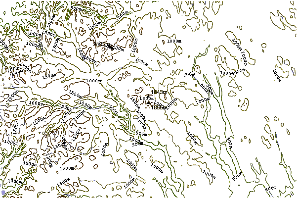 Mountain peaks around Rondeslottet