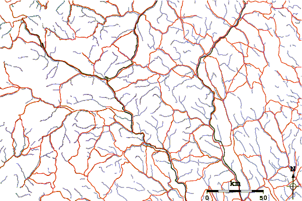 Roads and rivers around Rondeslottet