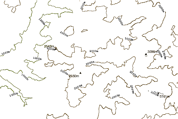 Mountain peaks around Rosengarten group