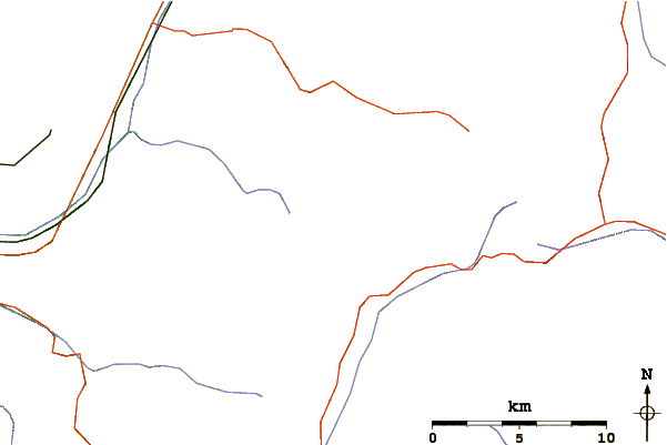 Roads and rivers around Rosengarten group