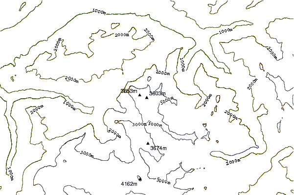 Mountain peaks around Rosenhorn