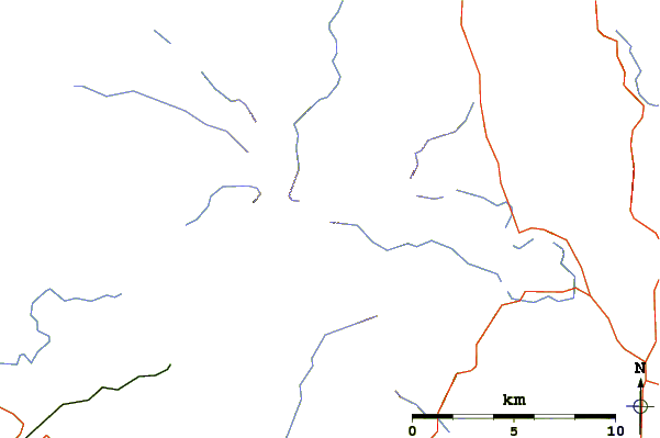 Roads and rivers around Rossett Pike