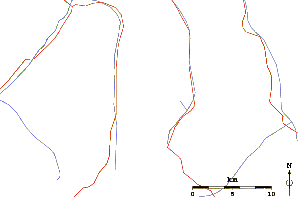 Roads and rivers around Rostizkogel