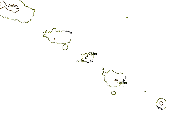 Mountain peaks around Rota (volcano)