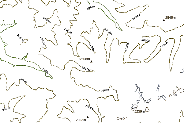 Mountain peaks around Rotbüelspitz