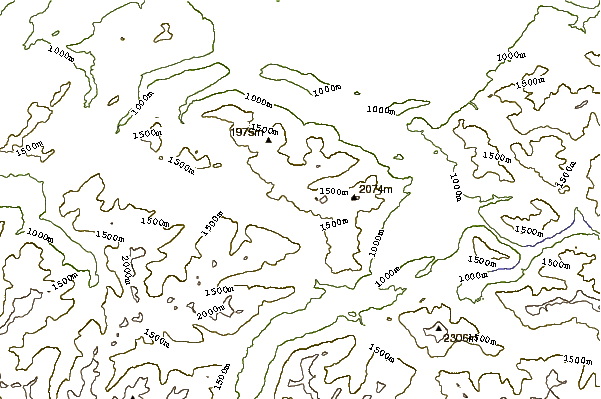 Mountain peaks around Rote Fluh