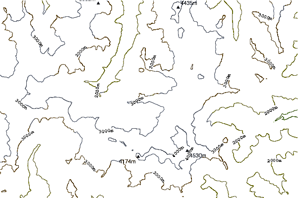 Mountain peaks around Rote Nase