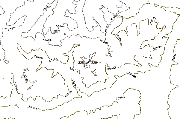 Mountain peaks around Roteck