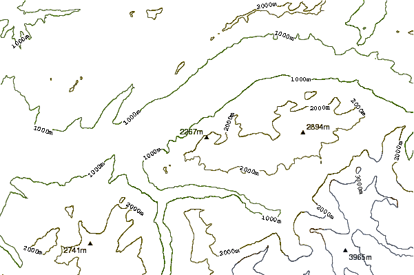 Mountain peaks around Roteflue