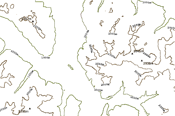 Mountain peaks around Rotspitz