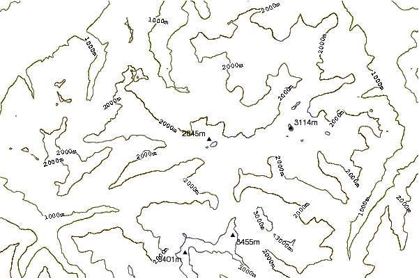 Mountain peaks around Rotstöckli