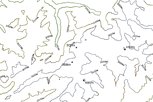 Mountain peaks around Rottalhorn