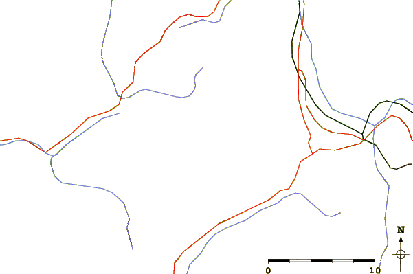 Roads and rivers around Roualle