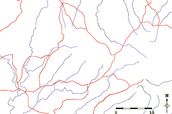 Roads and rivers around Round Mountain (Northern Tablelands)
