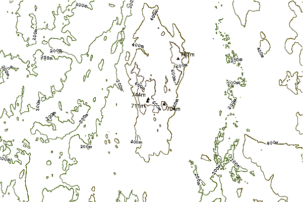 Mountain peaks around Round Mountain (Taconic Mountains)