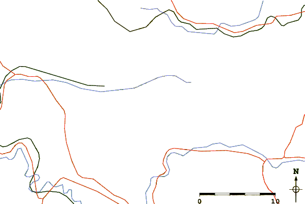 Roads and rivers around Rožanj