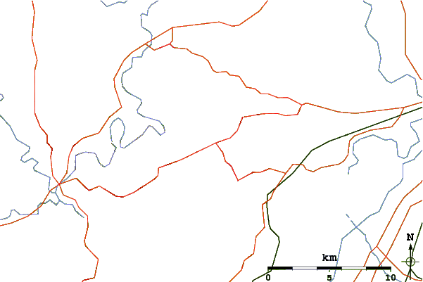 Roads and rivers around Ruardean Hill