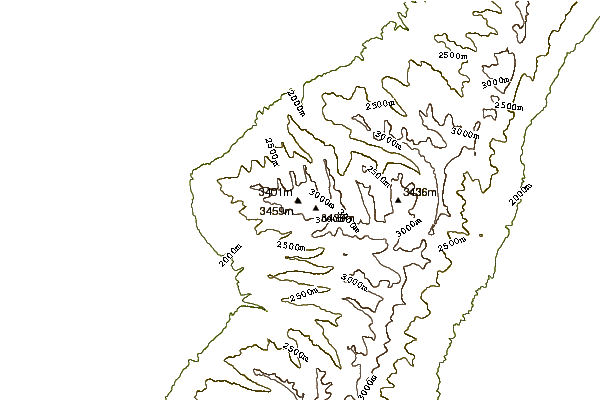 Mountain peaks around Ruby Dome