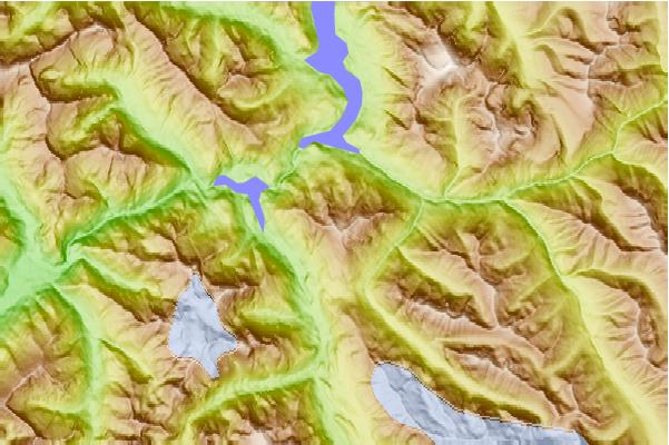 Surf breaks located close to Ruby Mountain