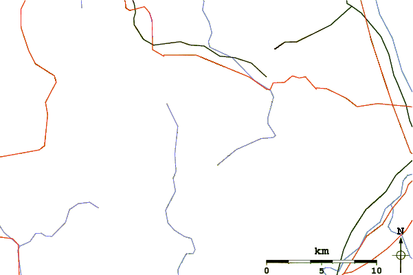Roads and rivers around Ruchenkoepfe