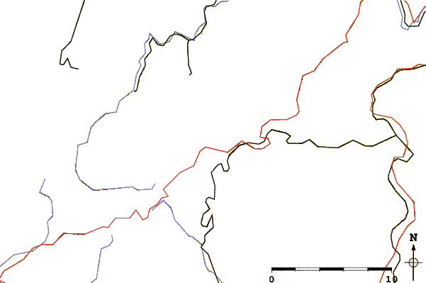 Roads and rivers around Rückersbiel