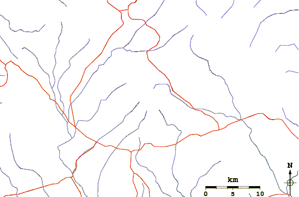 Roads and rivers around Rungwe