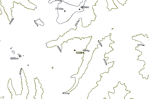 Mountain peaks around Rupal Peak