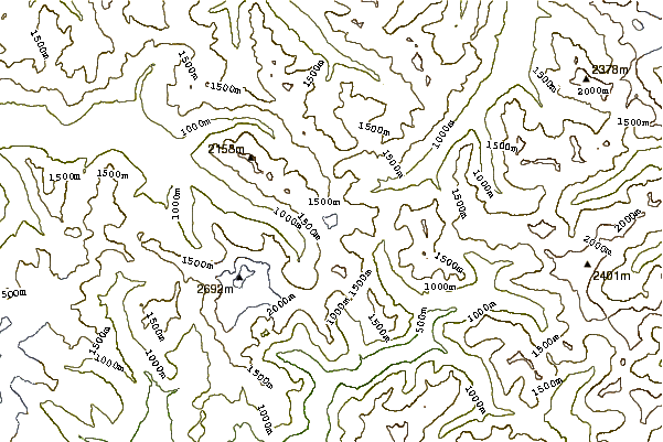 Mountain peaks around Ruth Mountain