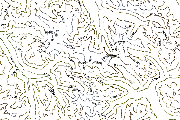 Mountain peaks around Sahale Mountain