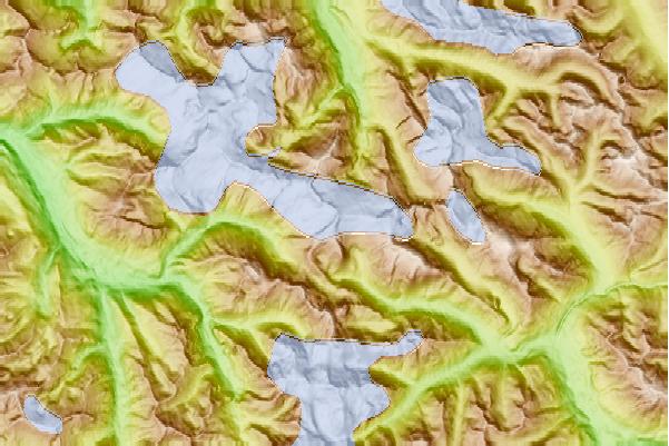 Surf breaks located close to Sahale Mountain