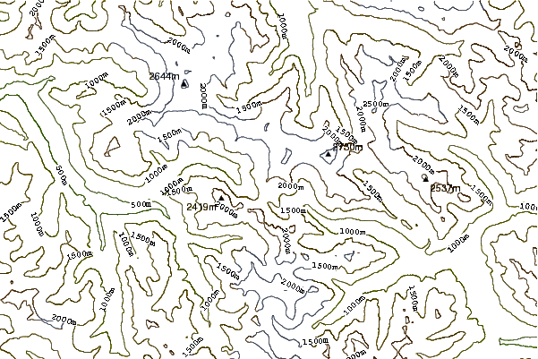 Mountain peaks around Sahale arm