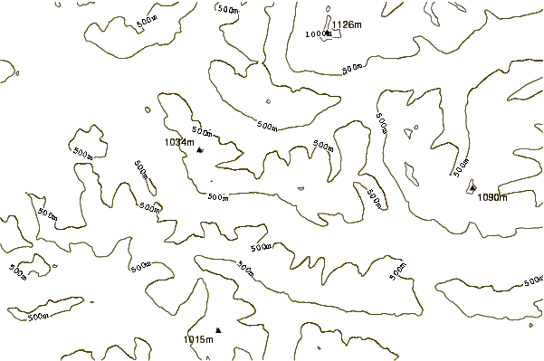 Mountain peaks around Sàileag