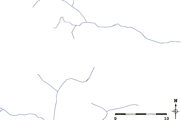 Roads and rivers around Salal Glacier volcanic complex