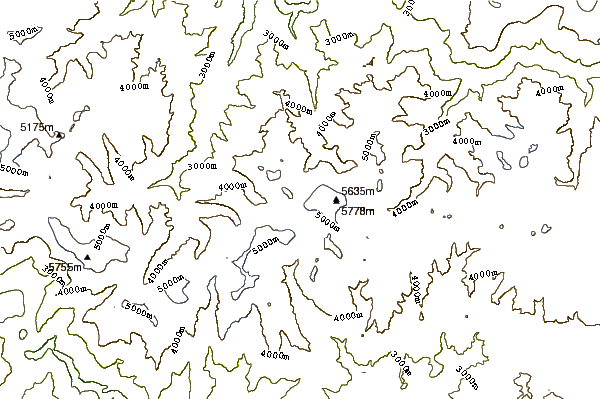 Mountain peaks around Salcantay