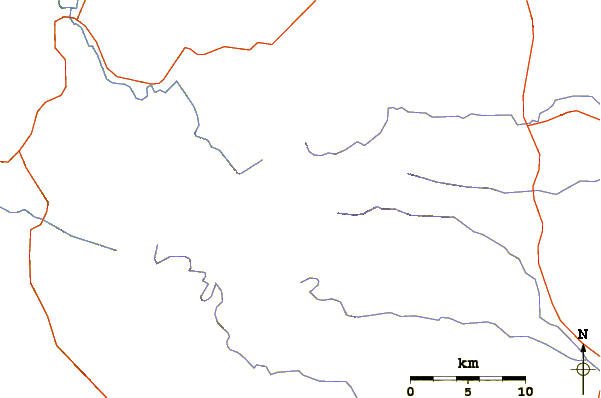 Roads and rivers around Salher