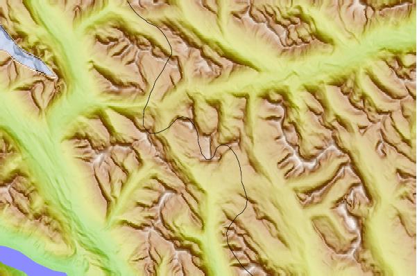 Surf breaks located close to Salient Mountain