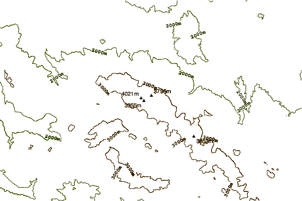 Mountain peaks around San-Boran