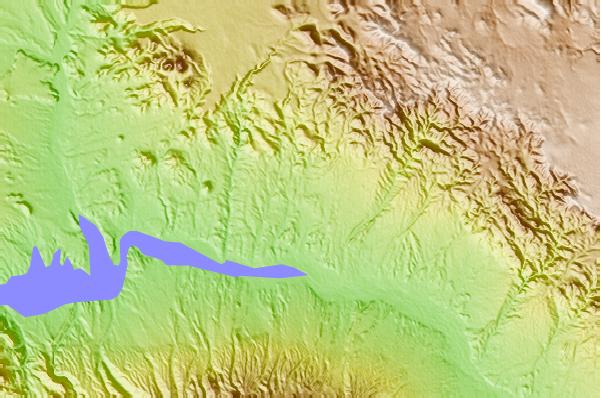 Surf breaks located close to San Carlos volcanic field