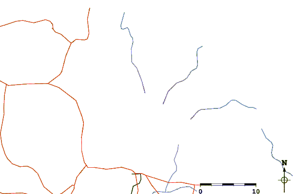 Roads and rivers around San Martin Tuxtla