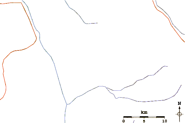 Roads and rivers around San Pedro-pellado