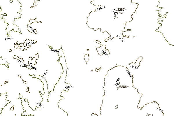 Mountain peaks around Sand Mountain